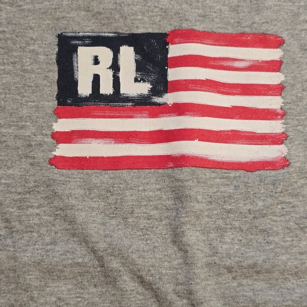 Vintage Ralph Lauren American Flag Long Sleeve Size Medium - Picture 3 of 8